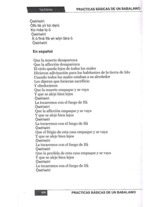 Practicas basicas de um babalawo 05