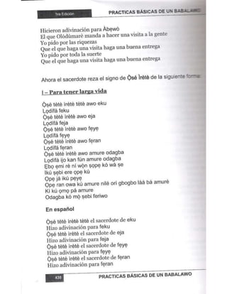 Practicas basicas de um babalawo 05