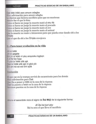 Practicas basicas de um babalawo 05