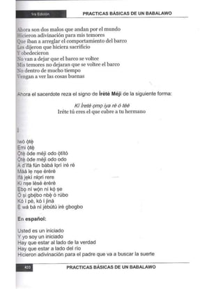 Practicas basicas de um babalawo 05