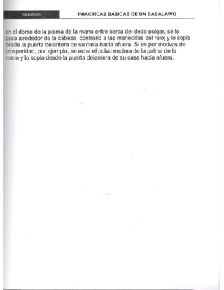 Practicas basicas de um babalawo 05