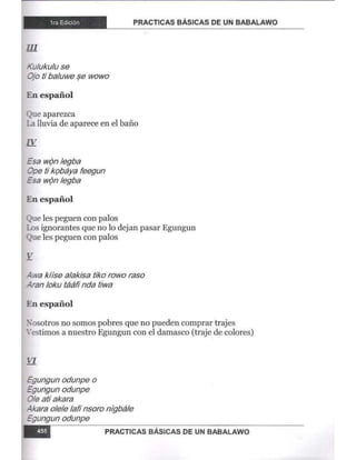 Practicas basicas de um babalawo 05