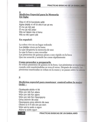 Practicas basicas de um babalawo 05