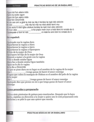 Practicas basicas de um babalawo 05