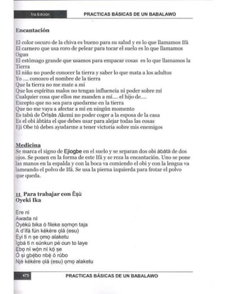 Practicas basicas de um babalawo 05