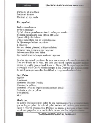 Practicas basicas de um babalawo 05