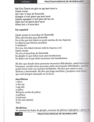 Practicas basicas de um babalawo 05