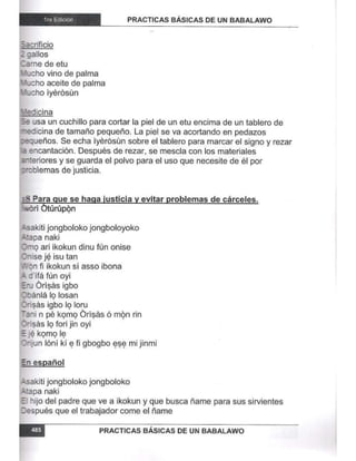 Practicas basicas de um babalawo 05
