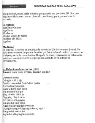 Practicas basicas de um babalawo 05