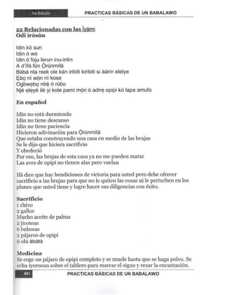 Practicas basicas de um babalawo 05