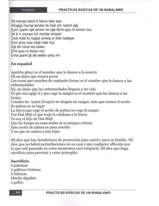 Practicas basicas de um babalawo 05