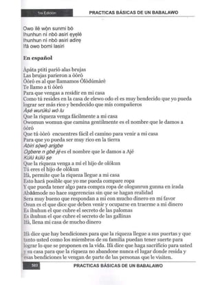 Practicas basicas de um babalawo 05