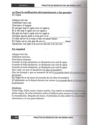 Practicas basicas de um babalawo 06