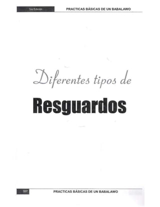 Practicas basicas de um babalawo 06