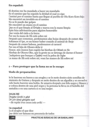 Practicas basicas de um babalawo 06