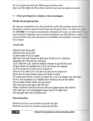 Practicas basicas de um babalawo 06