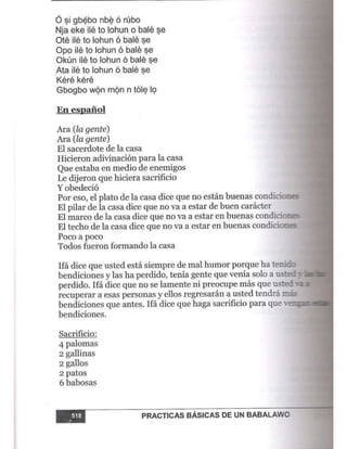 Practicas basicas de um babalawo 06