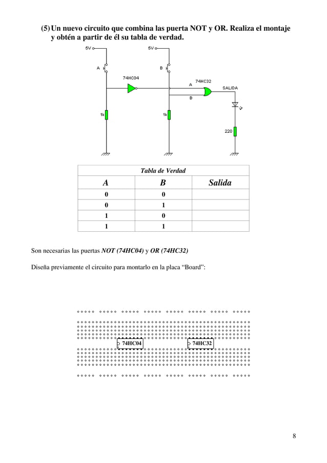 Practicas compuertas logicas tablas de verdad