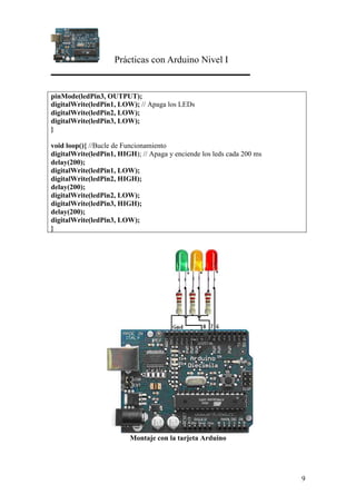 Practicas con arduino nivel i | PDF