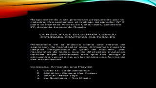Practicas culturales el recital | PPT