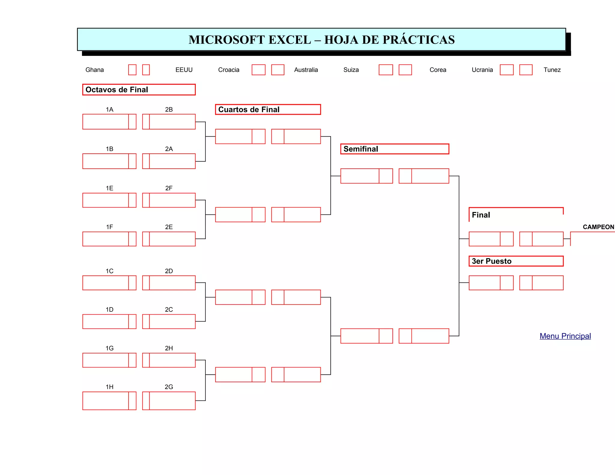 Practicas de excel (manual)