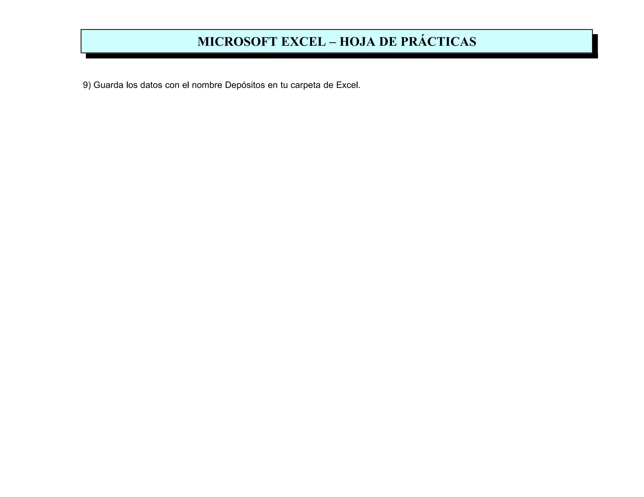 Practicas de excel (manual)