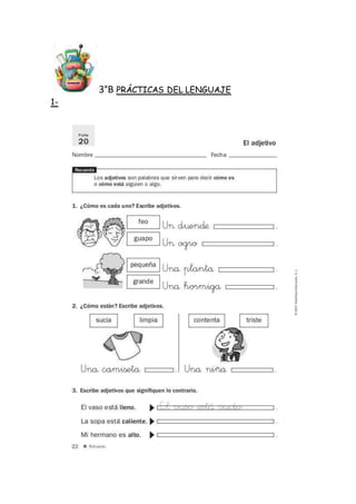 3°B PRÁCTICAS DEL LENGUAJE
1-
 