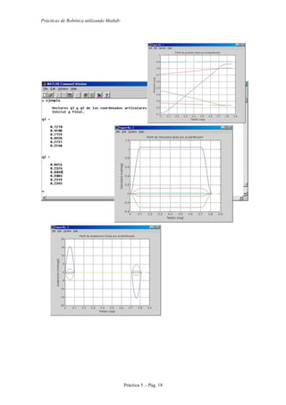 Prácticas de Robótica utilizando Matlab®
Práctica 5 .- Pág. 18
 