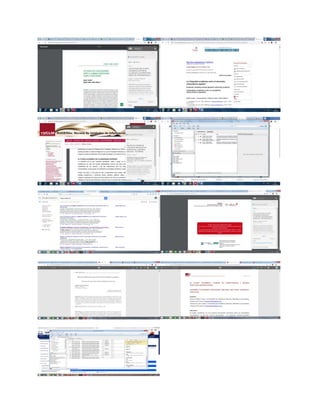 Practicas desarrolladas en el laboratorio de computo.
