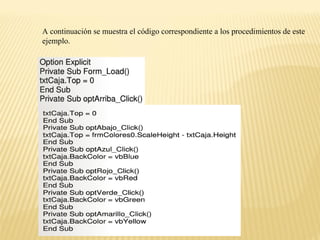 Practicas de visual basic 6.0 | PPT