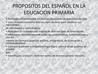 plan programa 2011 sexto "español"