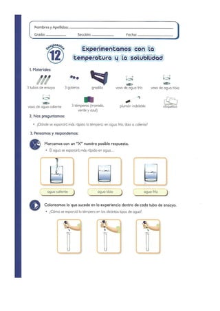Practicas de Laboratorio para Primaria - II Parte