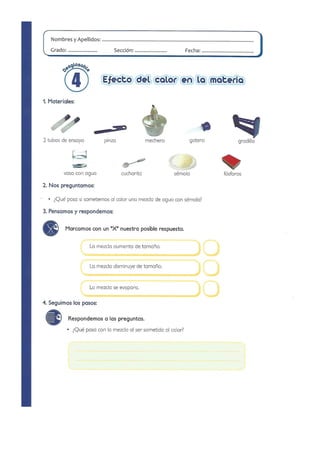 Practicas de Laboratorio para Primaria - II Parte