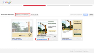 Google Confidential and Proprietary 
 