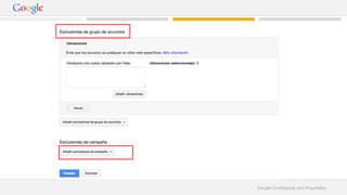 Google Confidential and Proprietary 
 