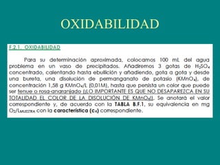 OXIDABILIDAD
 