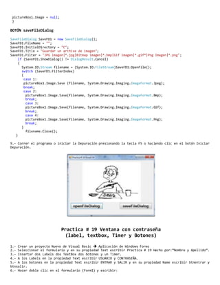 Practicas visual basic-net | DOCX
