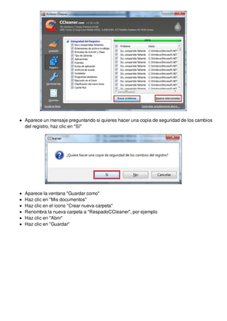 Ccleaner User Guide.pdf Practica de Ccleaner | PDF