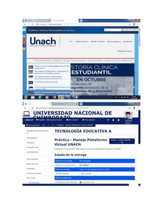 Manejo Plataforma Virtual UNACH