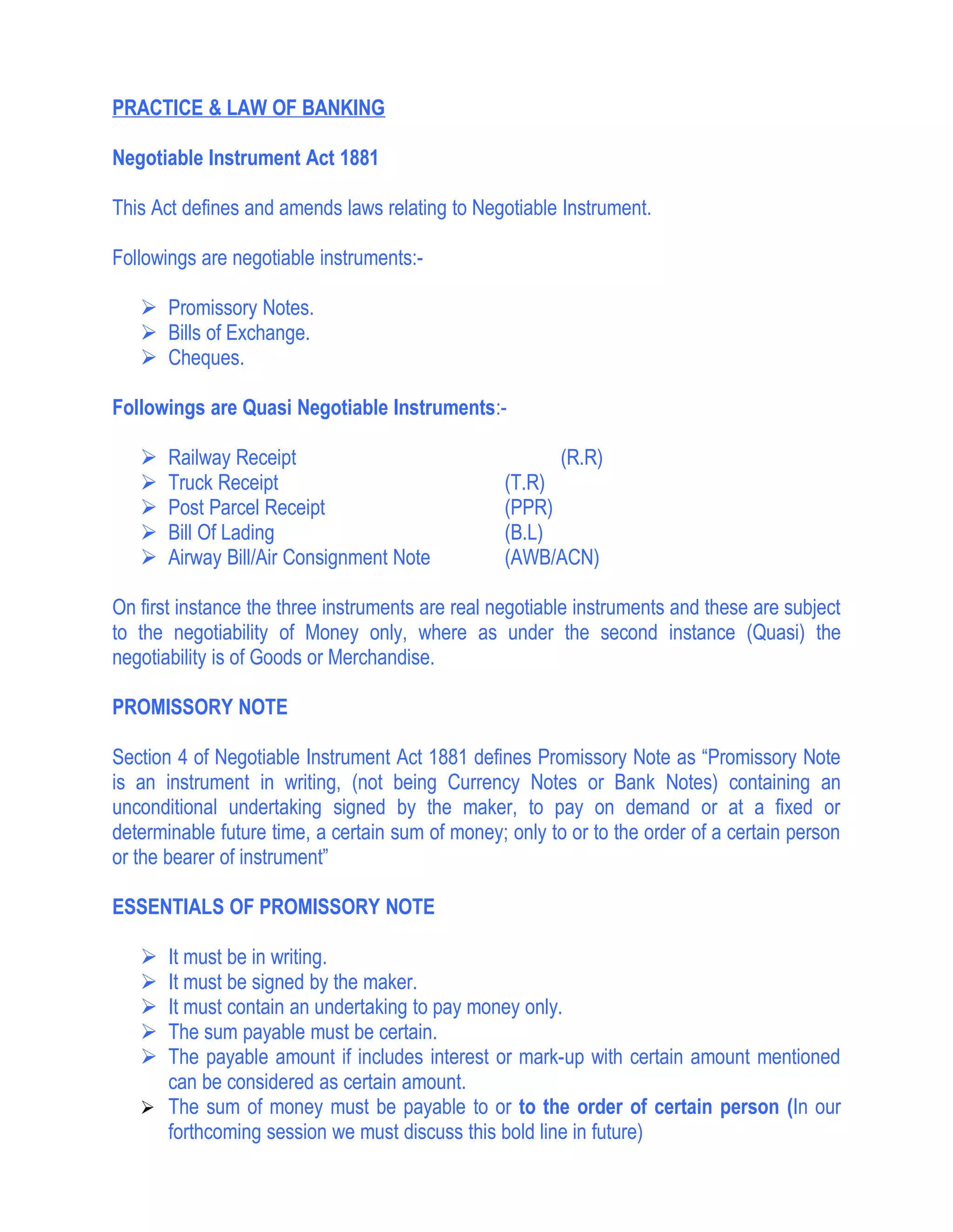 banking practice & Law 1