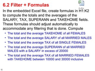 Practice-Exercises excel practice file attached | PPT