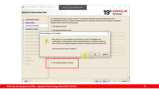 Môn học Các hệ quản trị CSDL – Nguyễn Thanh Trung, Khoa CNTT, HUFLIT 8
 