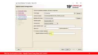Môn học Các hệ quản trị CSDL – Nguyễn Thanh Trung, Khoa CNTT, HUFLIT 9
 