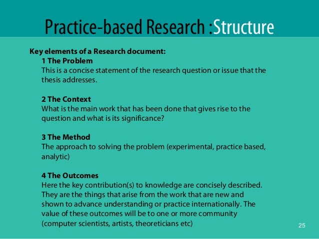 Practice Based Knowledge What Is Practice Based Research – ZKBZ
