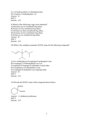 chapter 14 organic chemistry by wade | PDF