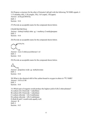 chapter 14 organic chemistry by wade | PDF