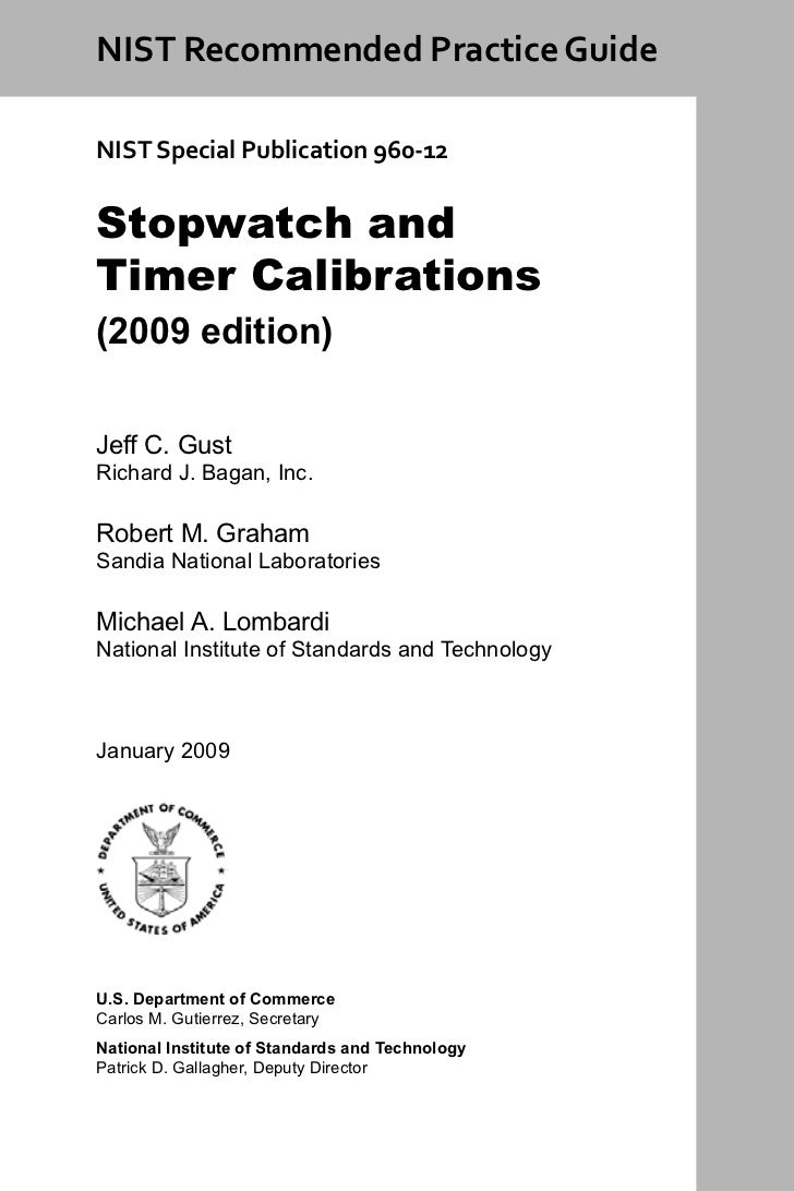 Practice guide stopwatches and timer calibrations