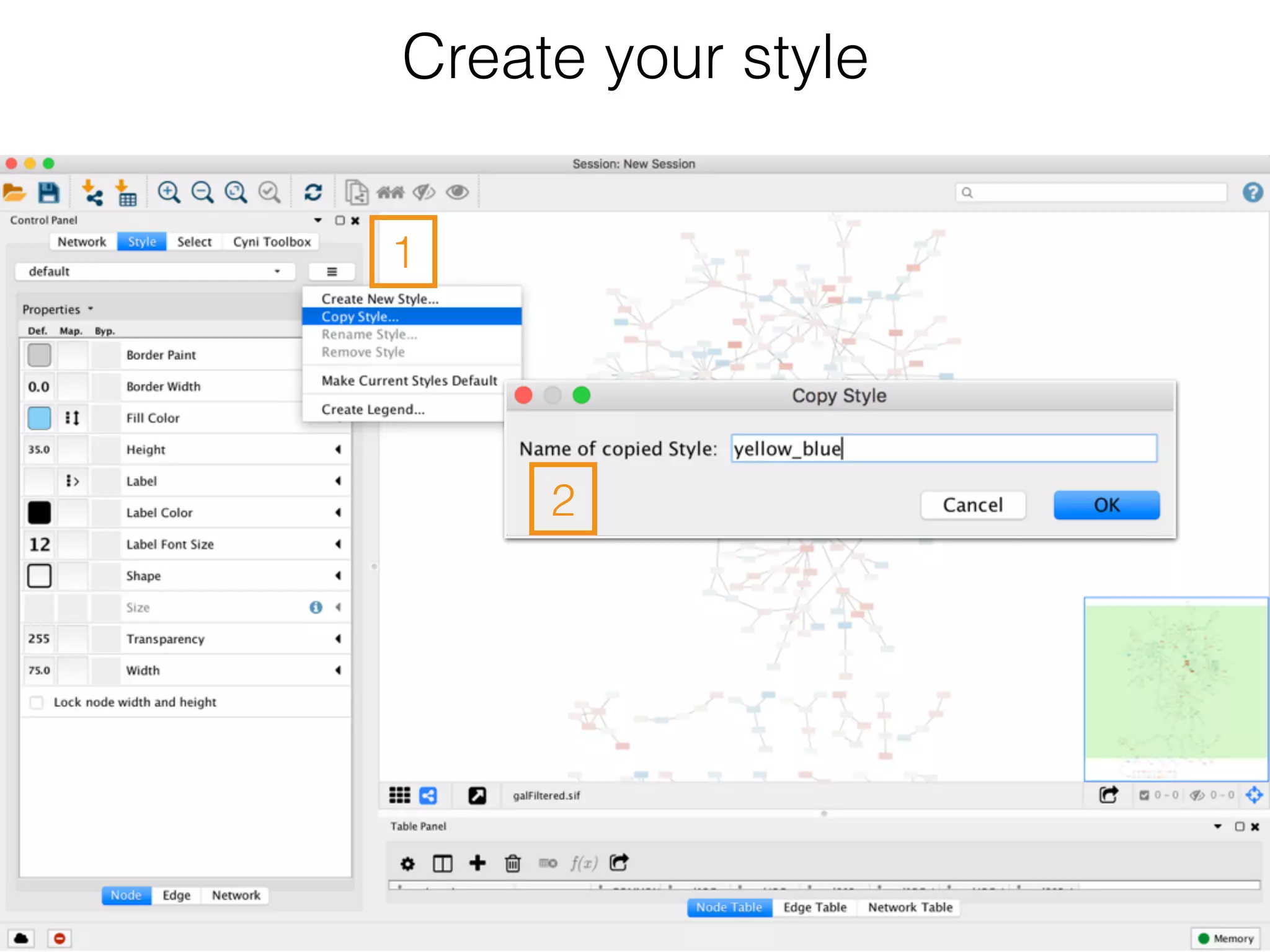 Create your style
1
2
 