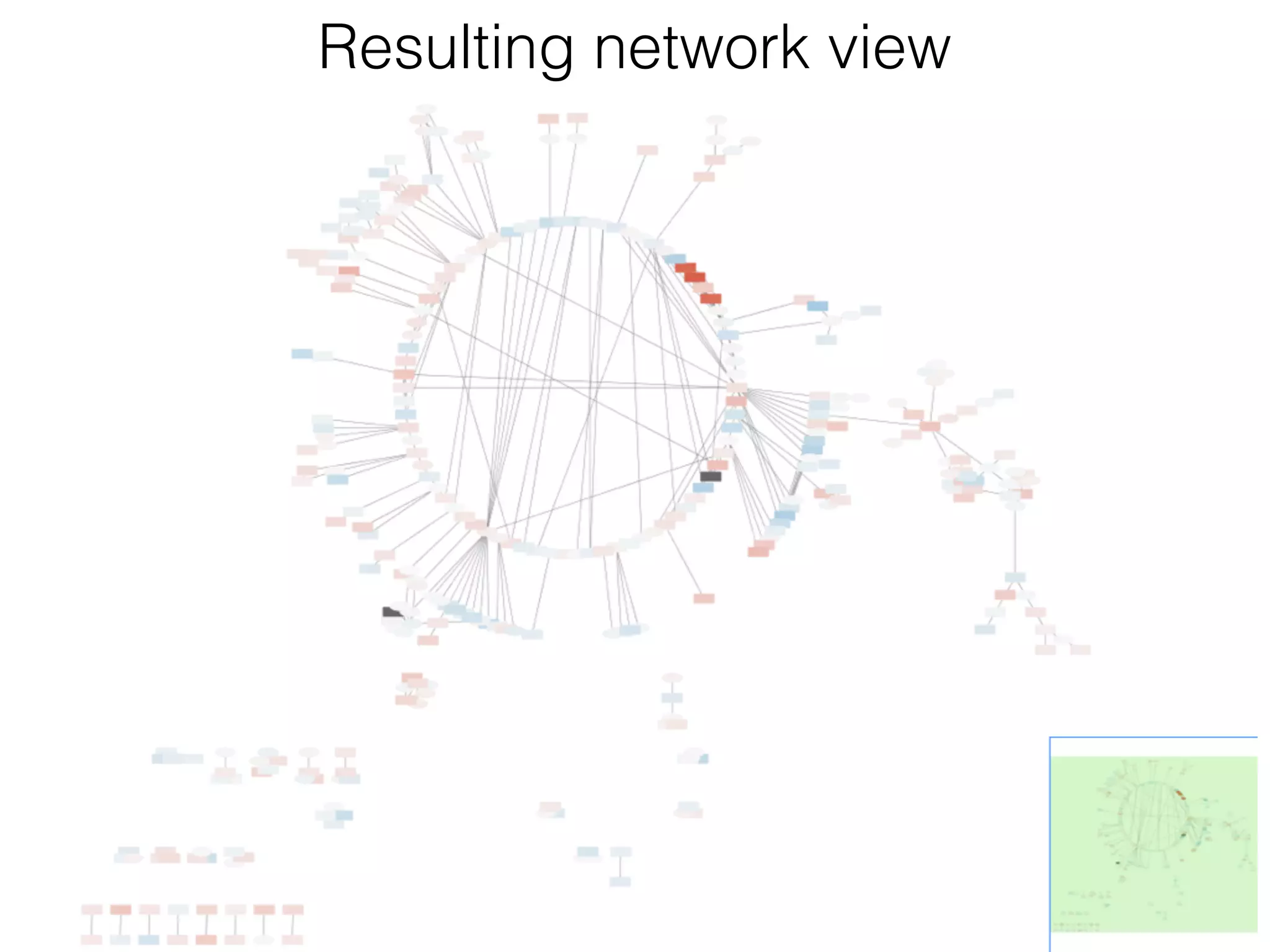 Resulting network view
 