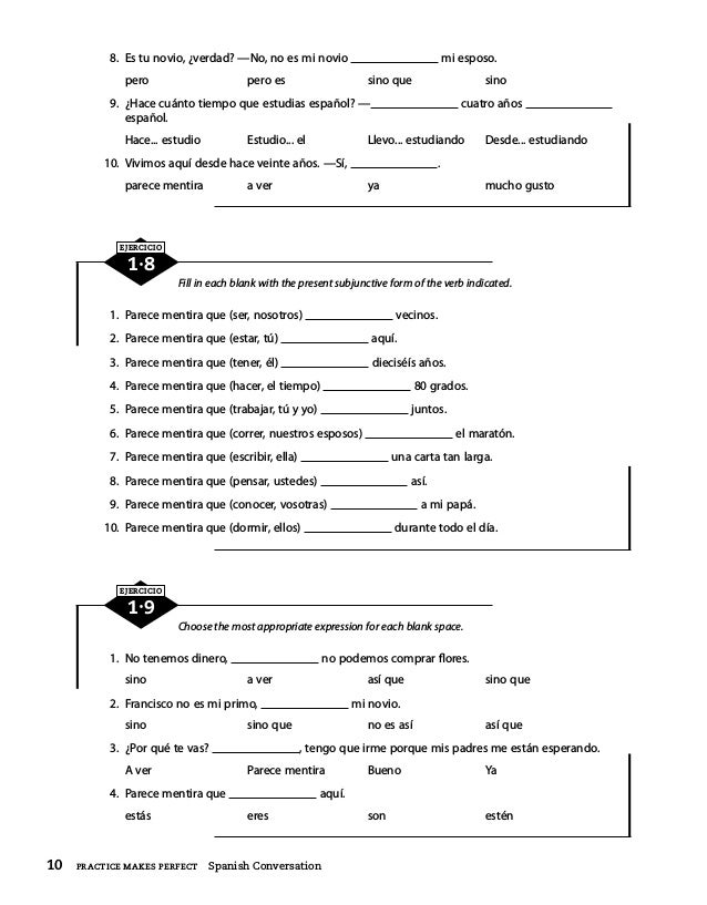 Practice Makes Perfect Spanish Conversation Premium Second Edition
